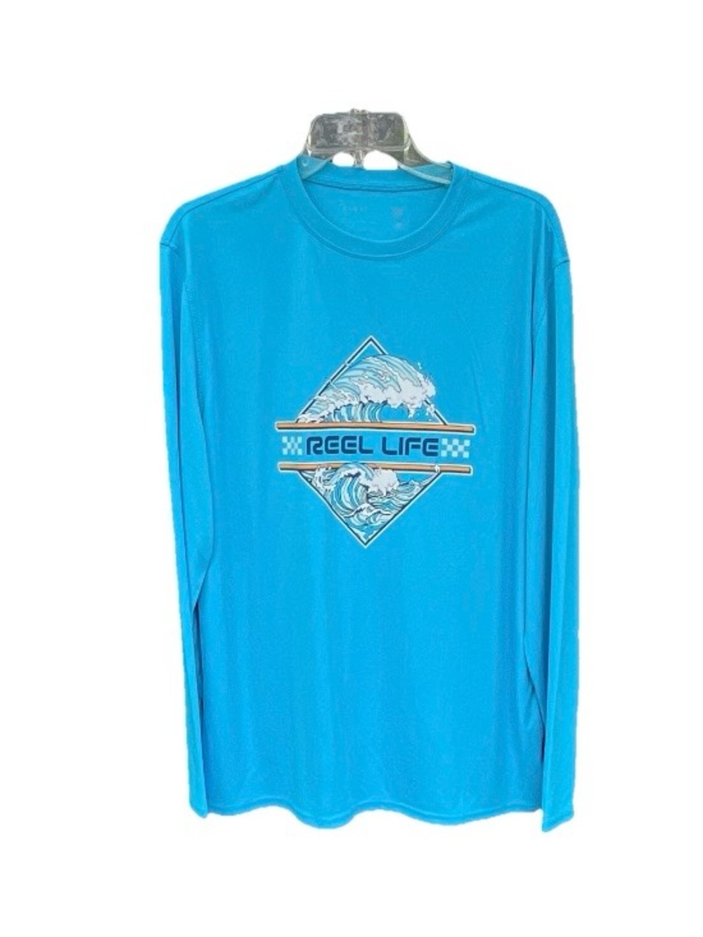 Reel life Men’s Long Sleeve Performance Shirt - Blue